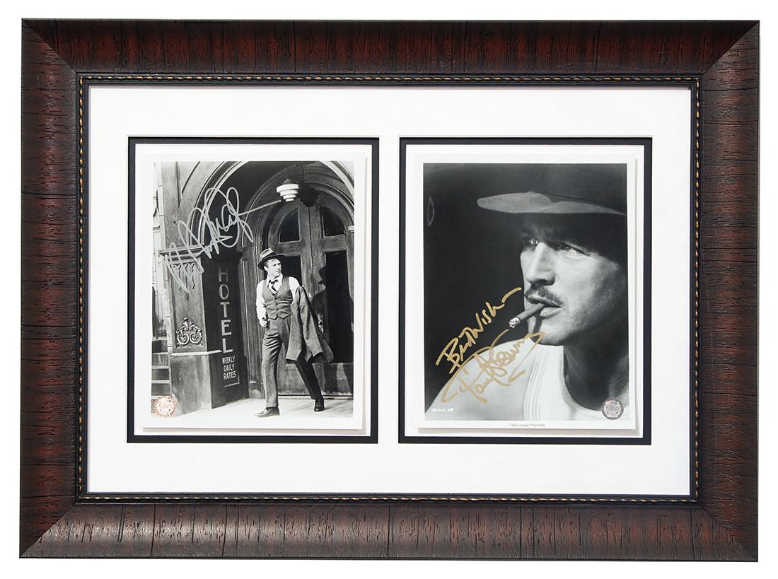 PAUL NEWMAN AND ROBERT REDFORD SIGNED B&W PHOTOS (1 of 5)