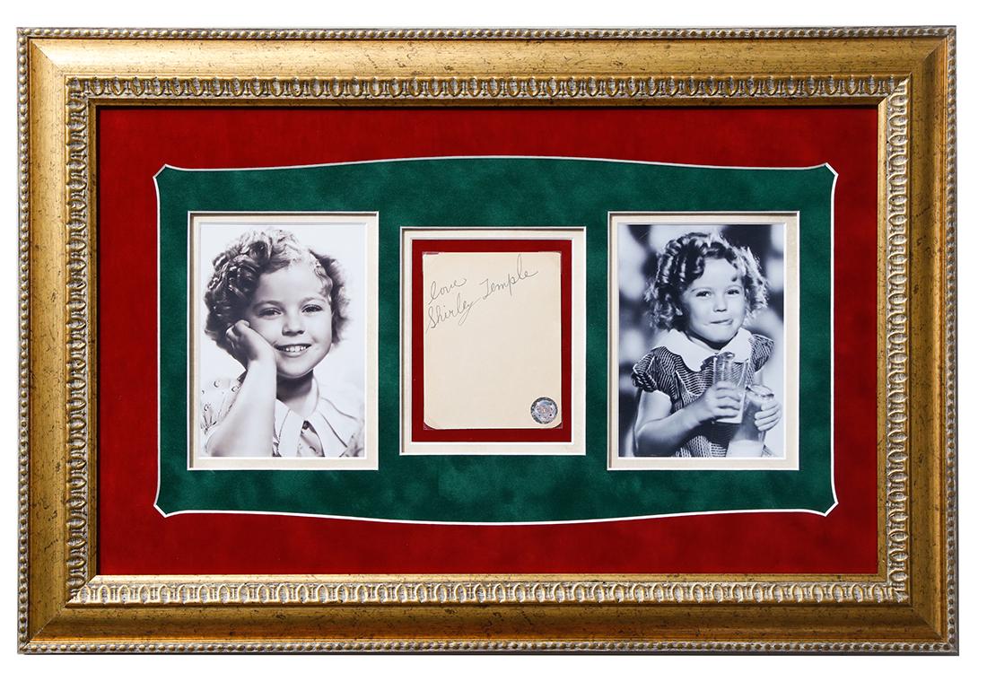 SHIRLEY TEMPLE SIGNED 4.25 X 5 INCH CUT (1 of 4)