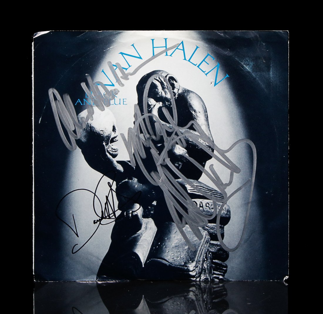 Van Halen Band Signed 45 Single (1 of 4)