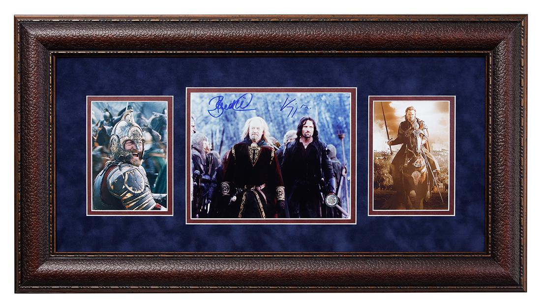 VIGGO MORTENSEN & BERNARD HILL SIGNED COLOR PHOTO (1 of 4)