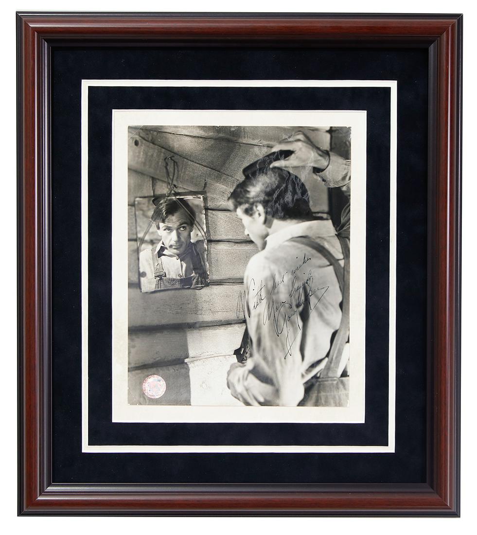 GARY COOPER SIGNED BLACK AND WHITE PHOTOGRAPH (1 of 4)