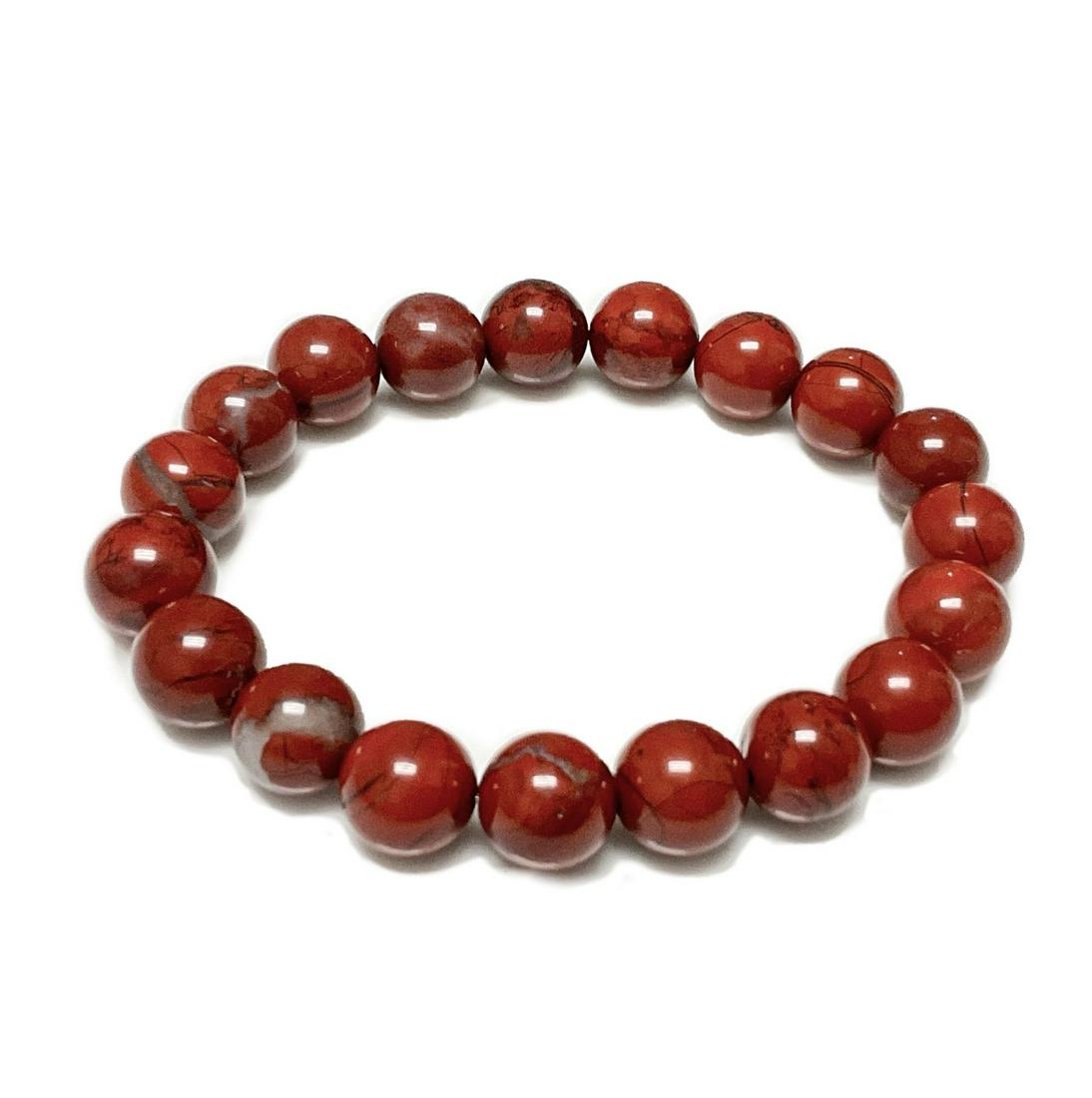 10mm Red Jasper Stretch Bracelet (1 of 1)