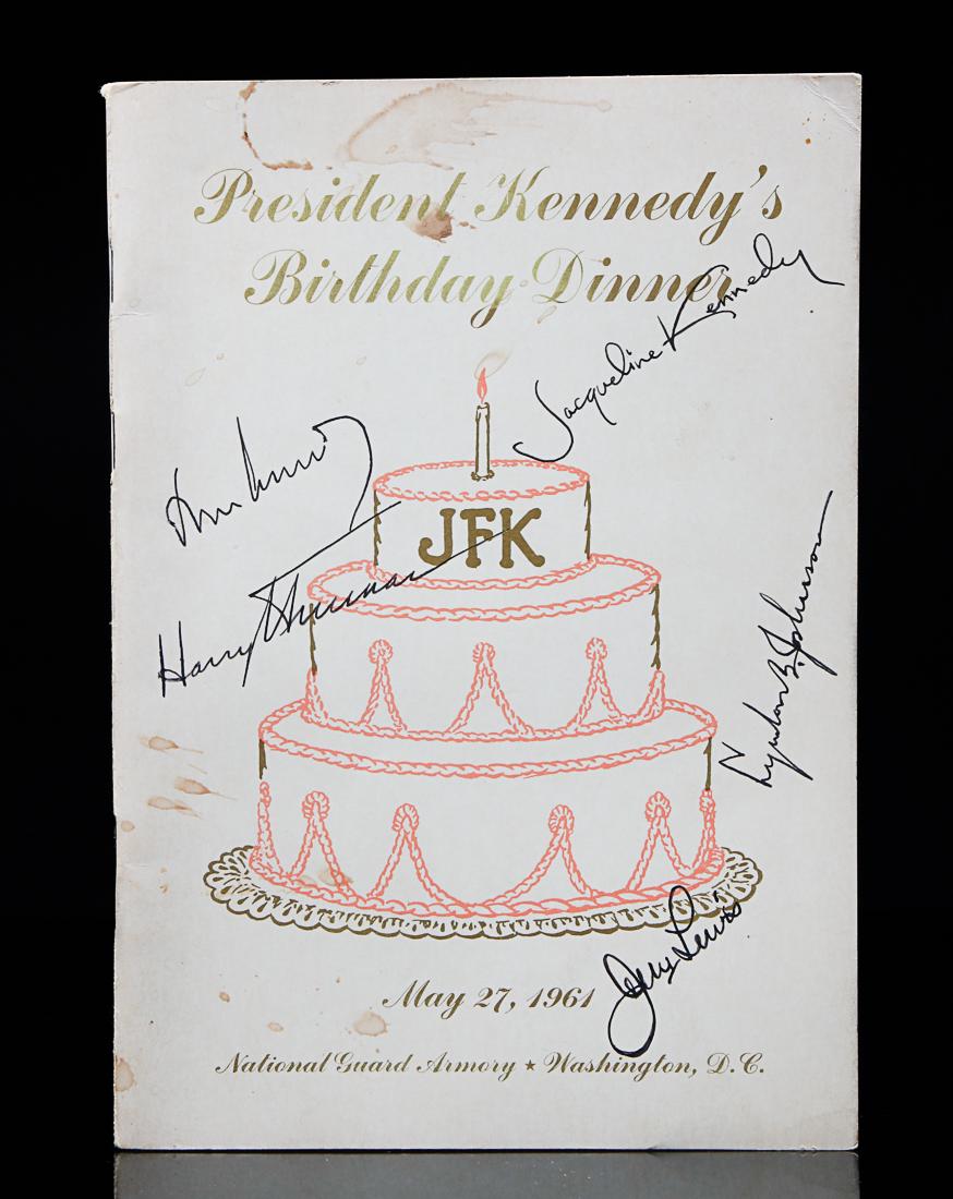 John Kennedy Signed May 27, 1961 Birthday Program (1 of 5)