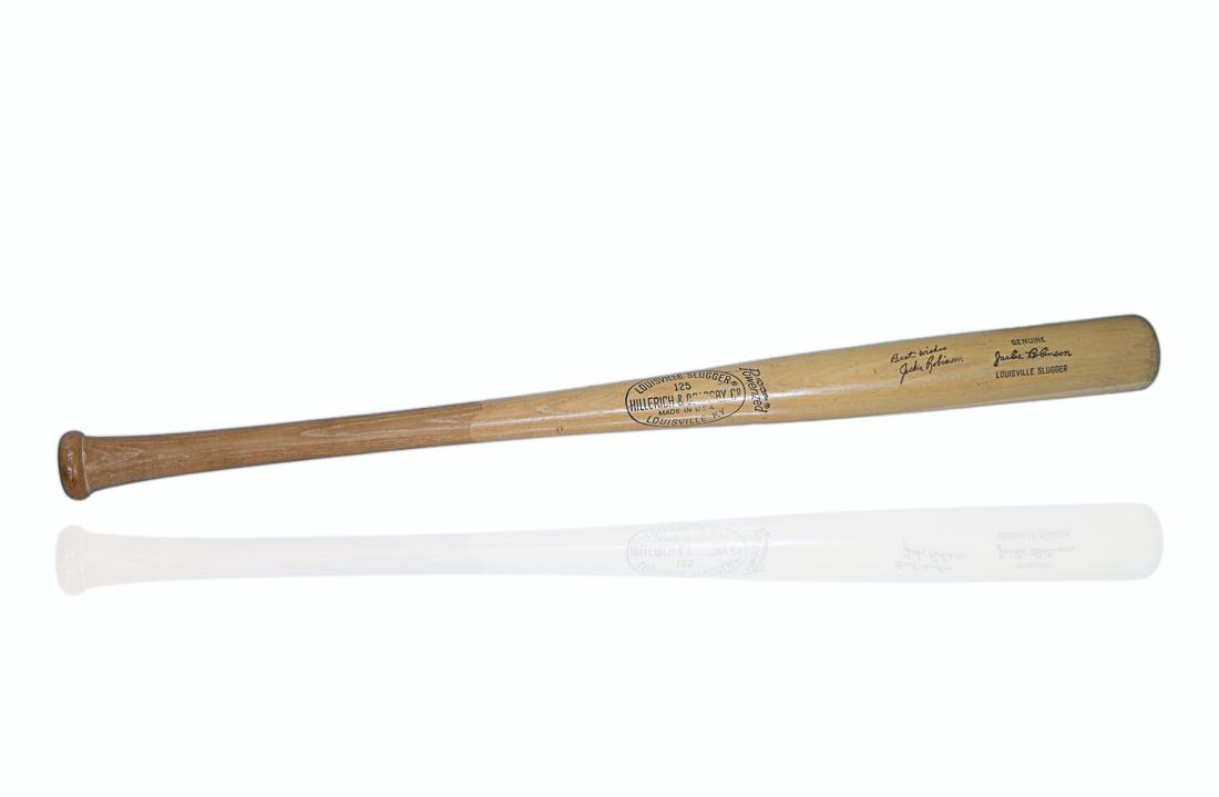 JACKIE ROBINSON SIGNED HILLERICH & BRADSBY BAT (1 of 6)