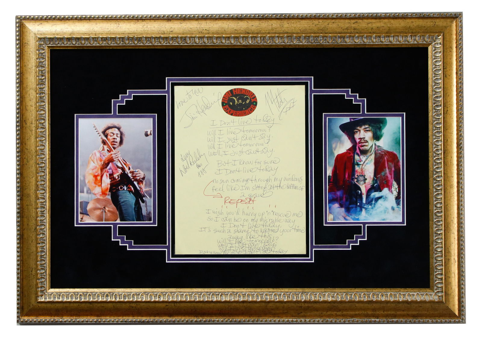 Jimi Hendrix Experience "I Don't Live Today" Lyric (1 of 4)