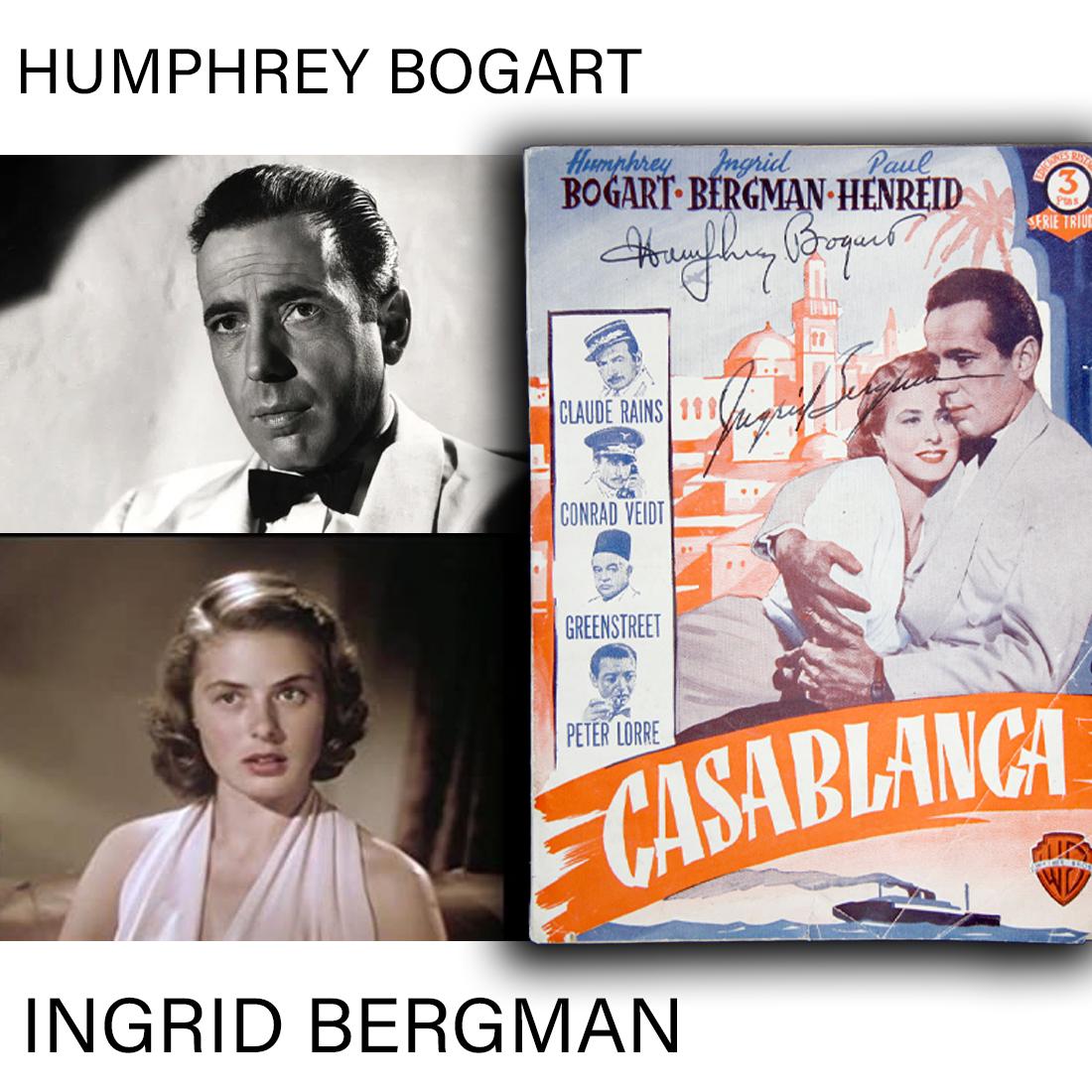 Humphrey Bogart & Ingrid Bergman "Casablanca" (1 of 3)