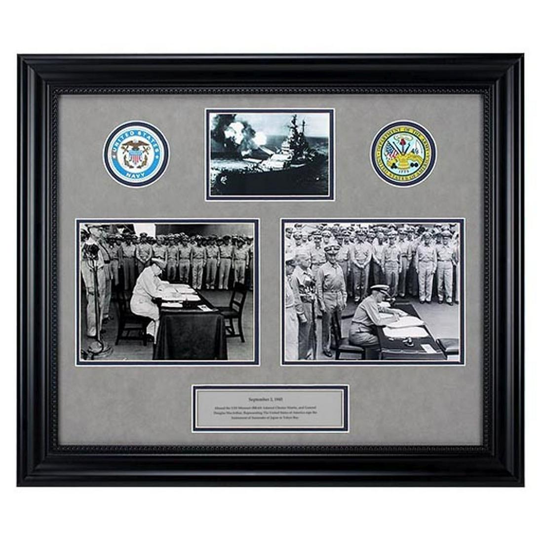 WWII Army-Navy Photos USS Missouri in Tokyo Bay (1 of 1)