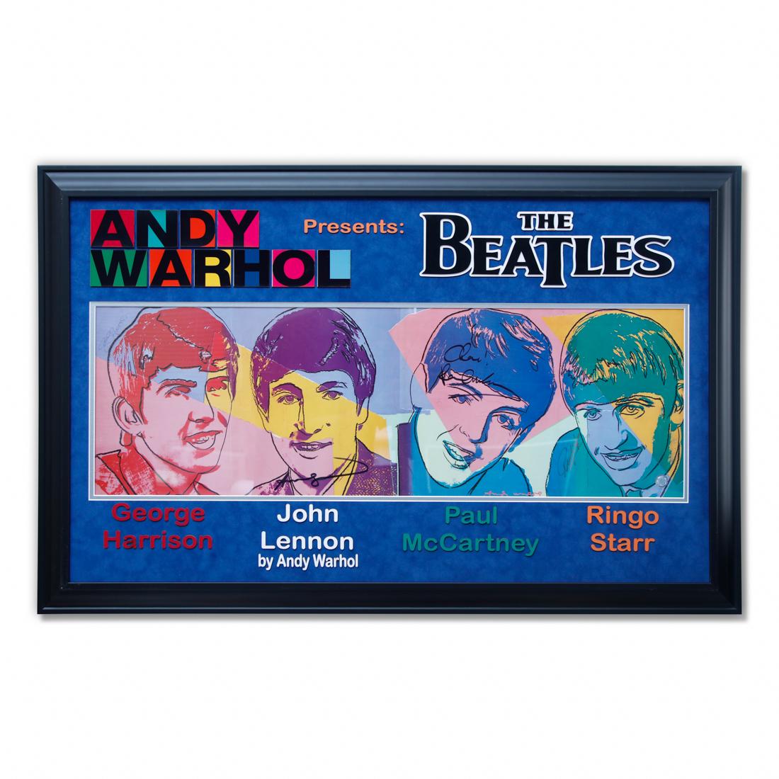 Beatles Signed Andy Warhol Lithograph (1 of 8)