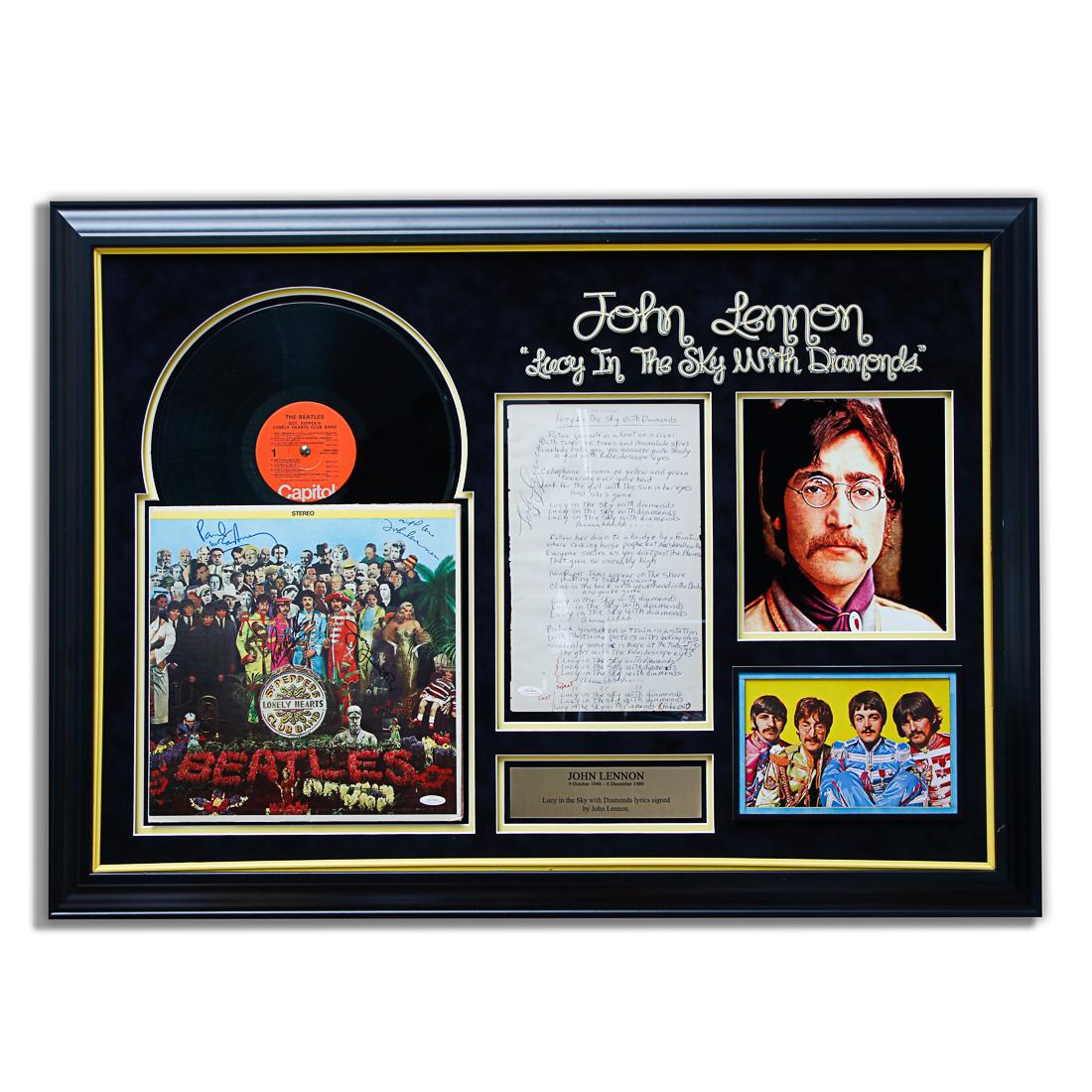 Beatles Signed Album & Lennon Signed Lyrics (1 of 7)
