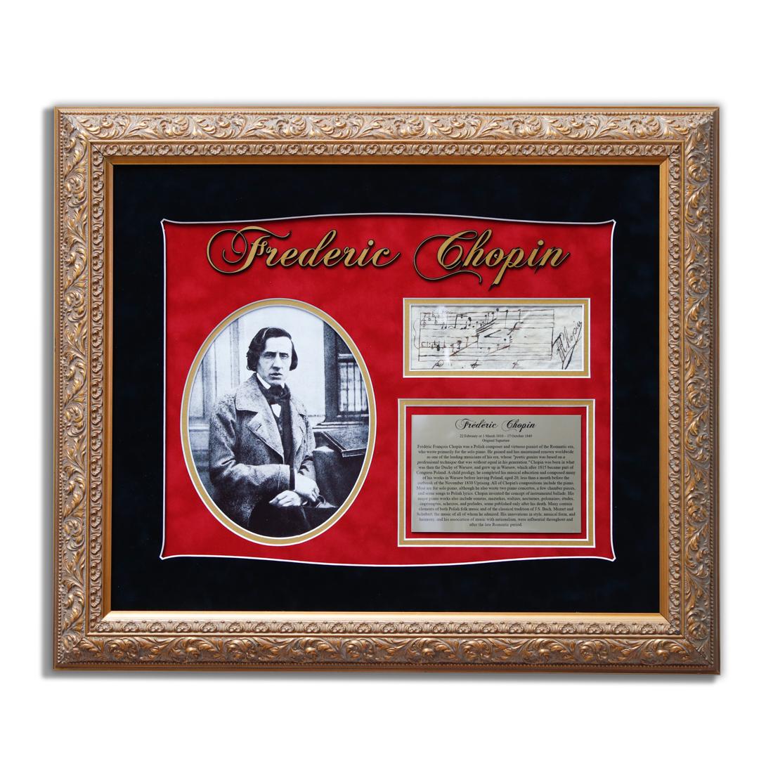 Frederic Chopin Signed Music Bars (1 of 5)
