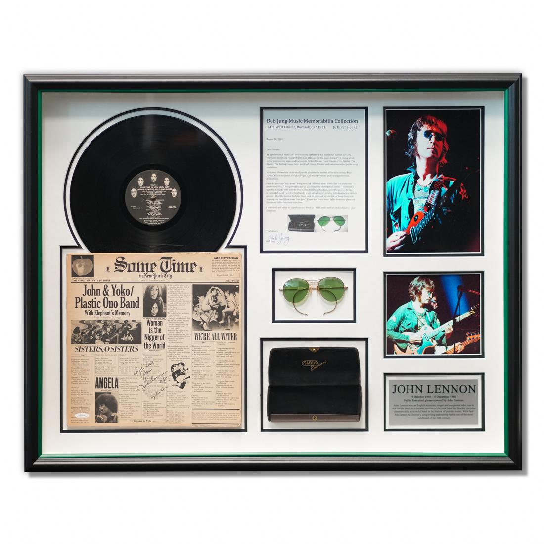 John Lennon's Personal Sunglasses & Signed Album (1 of 8)