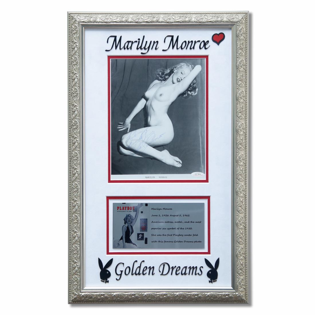 Marilyn Monroe Signed B/W Golden Dreams Photo (1 of 6)