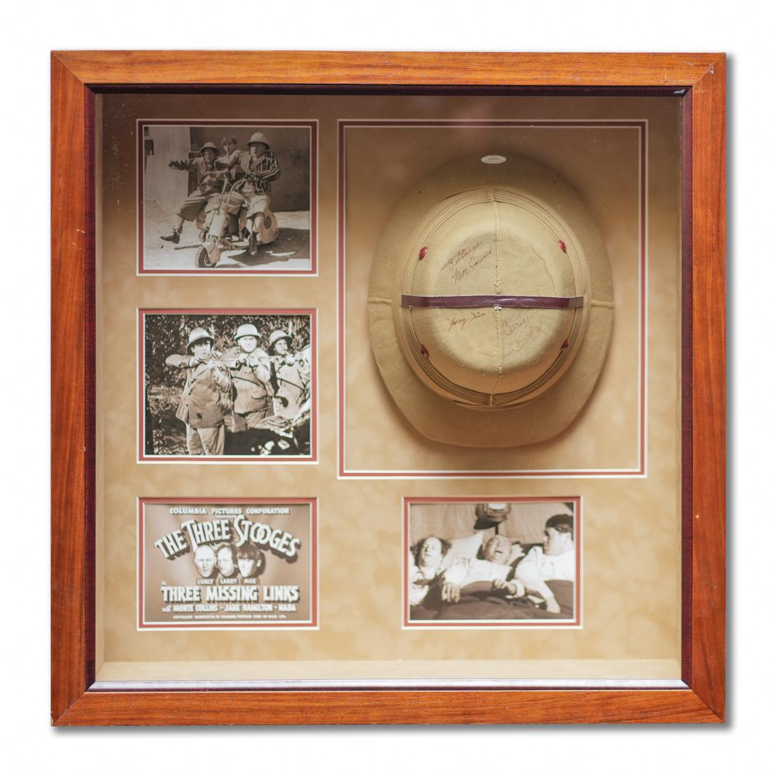Three Stooges Autographed Pith Helmet (1 of 6)