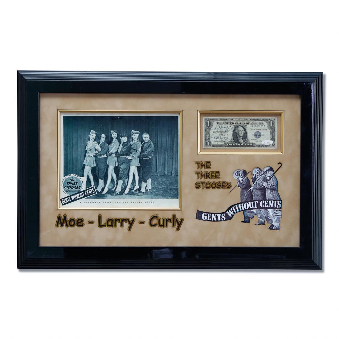 Three Stooges Signed 1935 $1 Silver Certificate (1 of 7)
