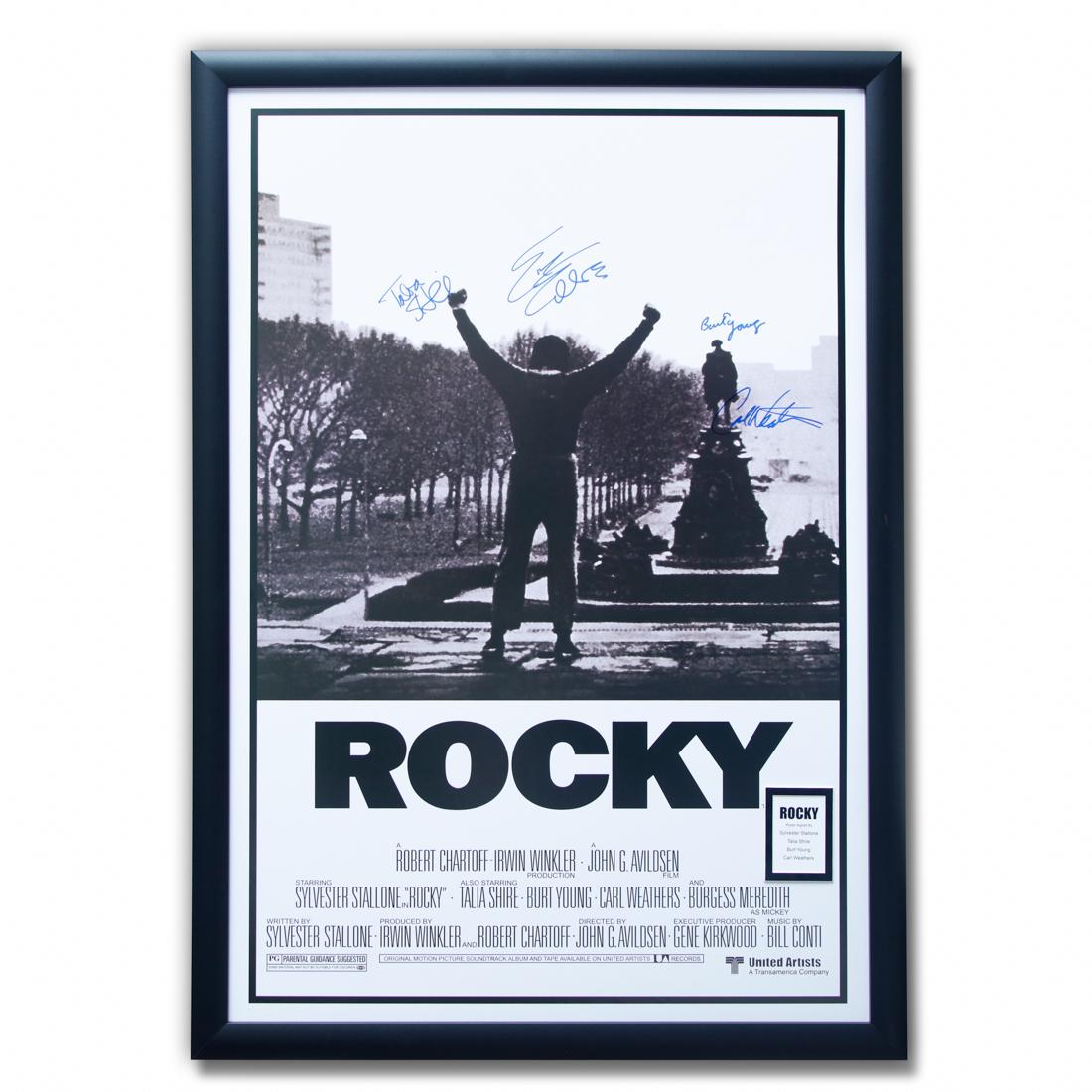 Cast Signed Rocky Movie Poster (1 of 5)