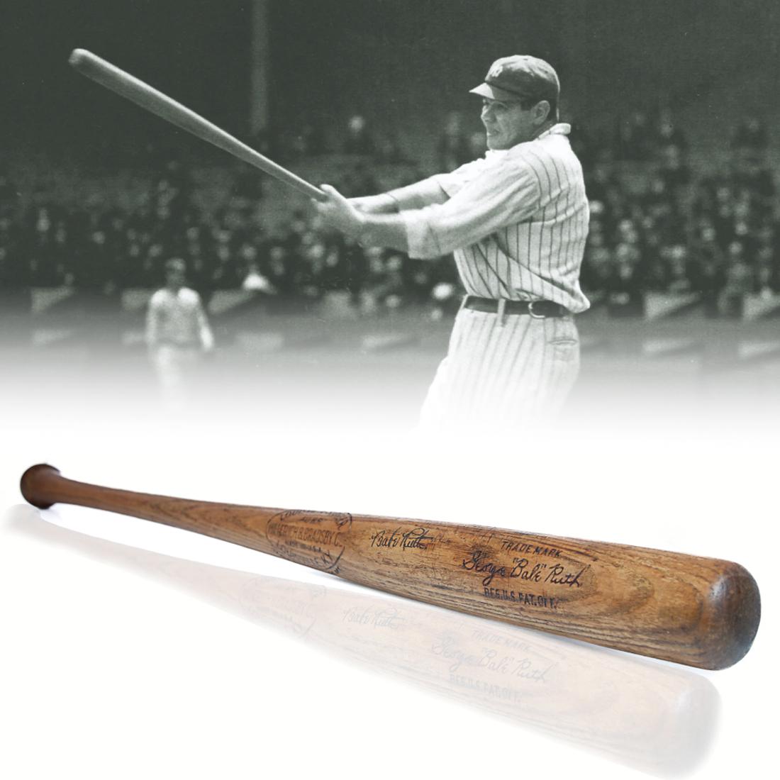 BABE RUTH SIGNED LOUISVILLE SLUGGER 40 BR  BAT (1 of 5)