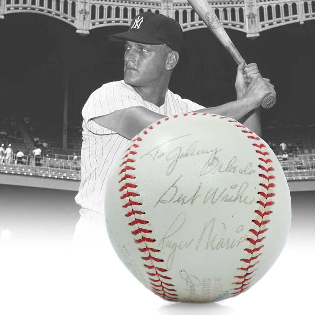 1961 Roger Maris Signed baseball (1 of 7)