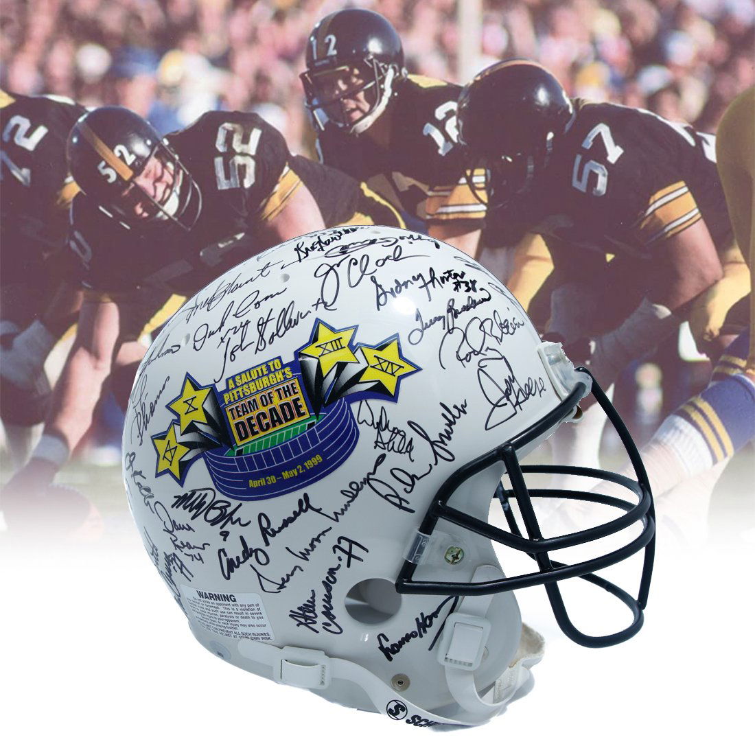 Pittsburgh Steelers Team Of The Decade Signed Helmet