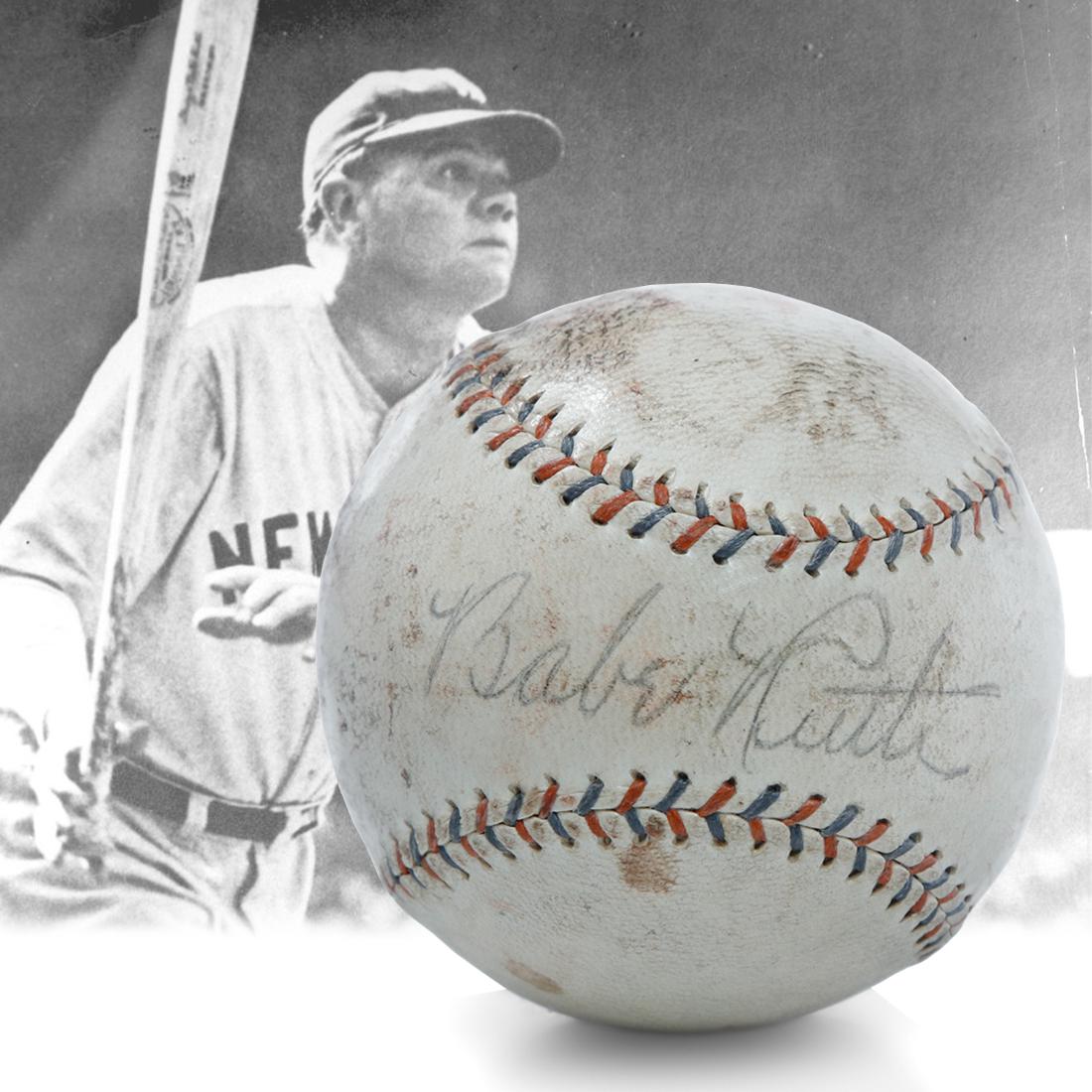 BABE RUTH SIGNED HOMERUN SPECIAL BASEBALL 1930's (1 of 7)