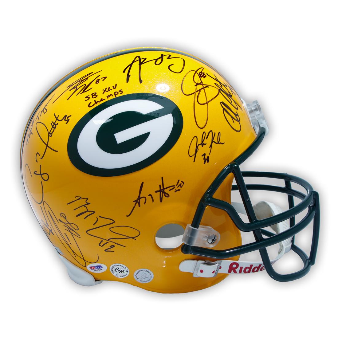 Green Bay Packers Team Signd Super Bowl XLV Helmet (1 of 8)