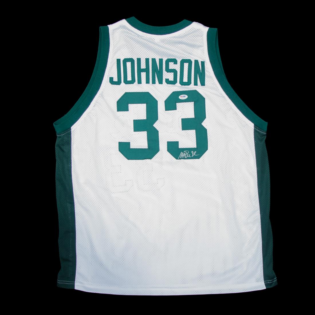 Magic Johnson Autographed Michigan State Jersey (1 of 5)