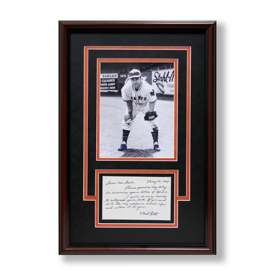 Mel Ott Signed Letter Dated May 15th, 1948 (1 of 6)