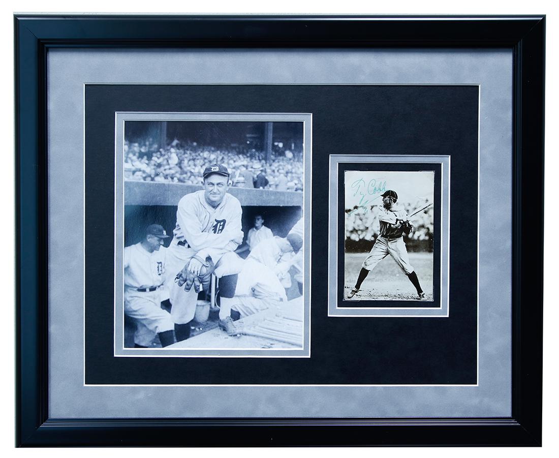 TY COBB SIGNED 5.5 X 3.75 PHOTO (1 of 4)