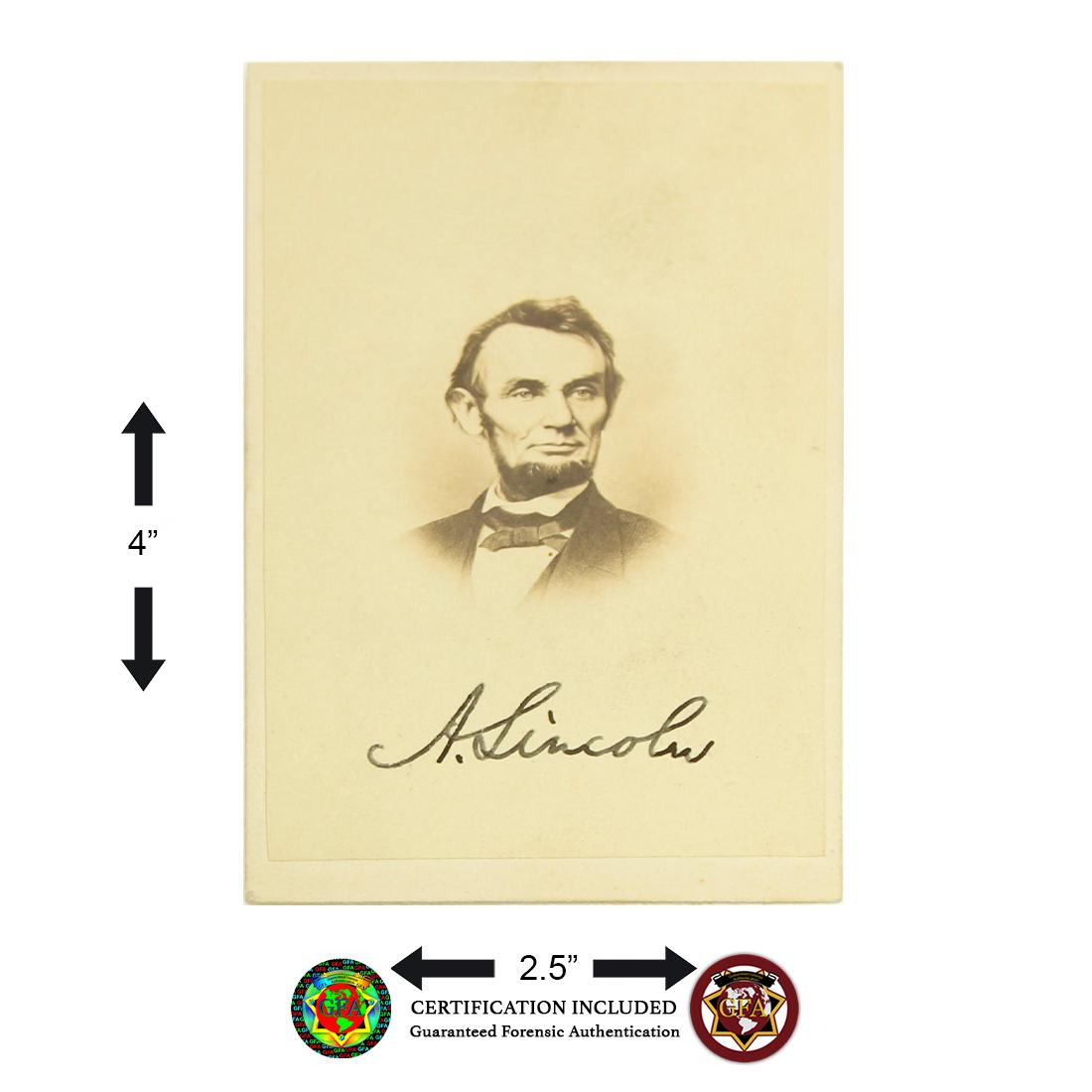 Abraham Lincoln Signed CDV circa 1860 (1 of 3)