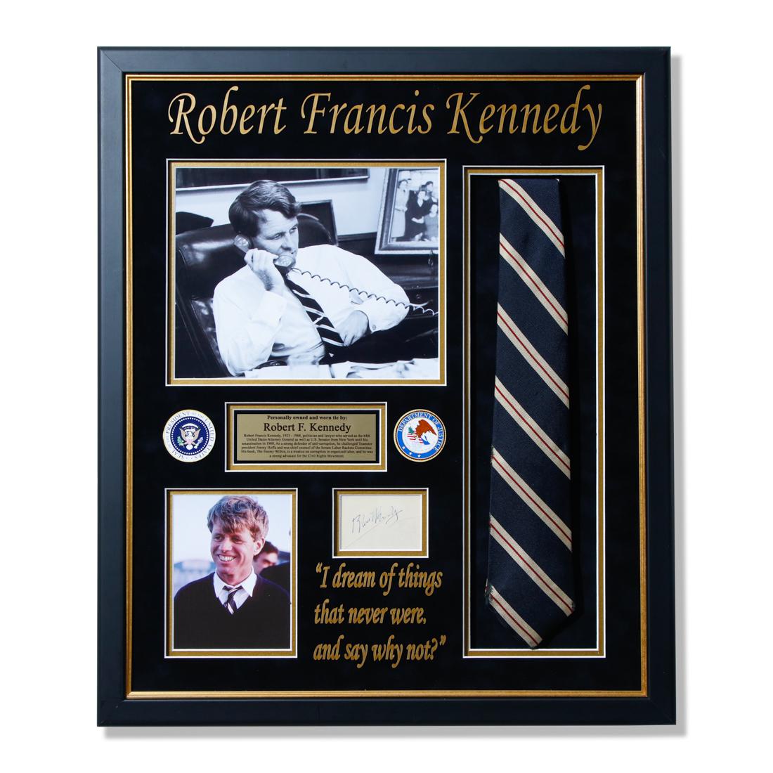 Robert F. Kennedy Signature & Owned Necktie (1 of 7)