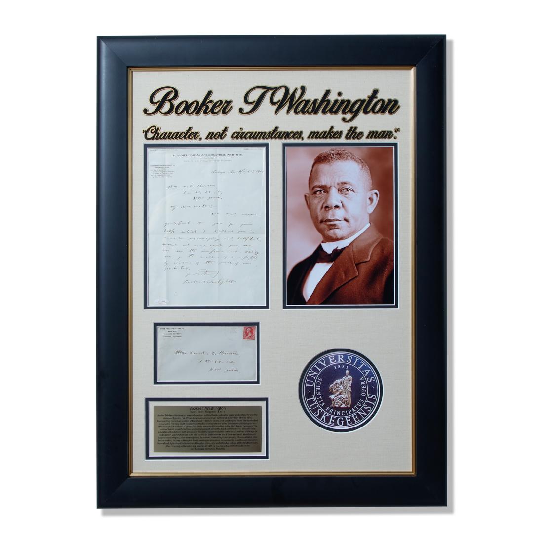 Booker T Washington Signed Letter (1 of 4)