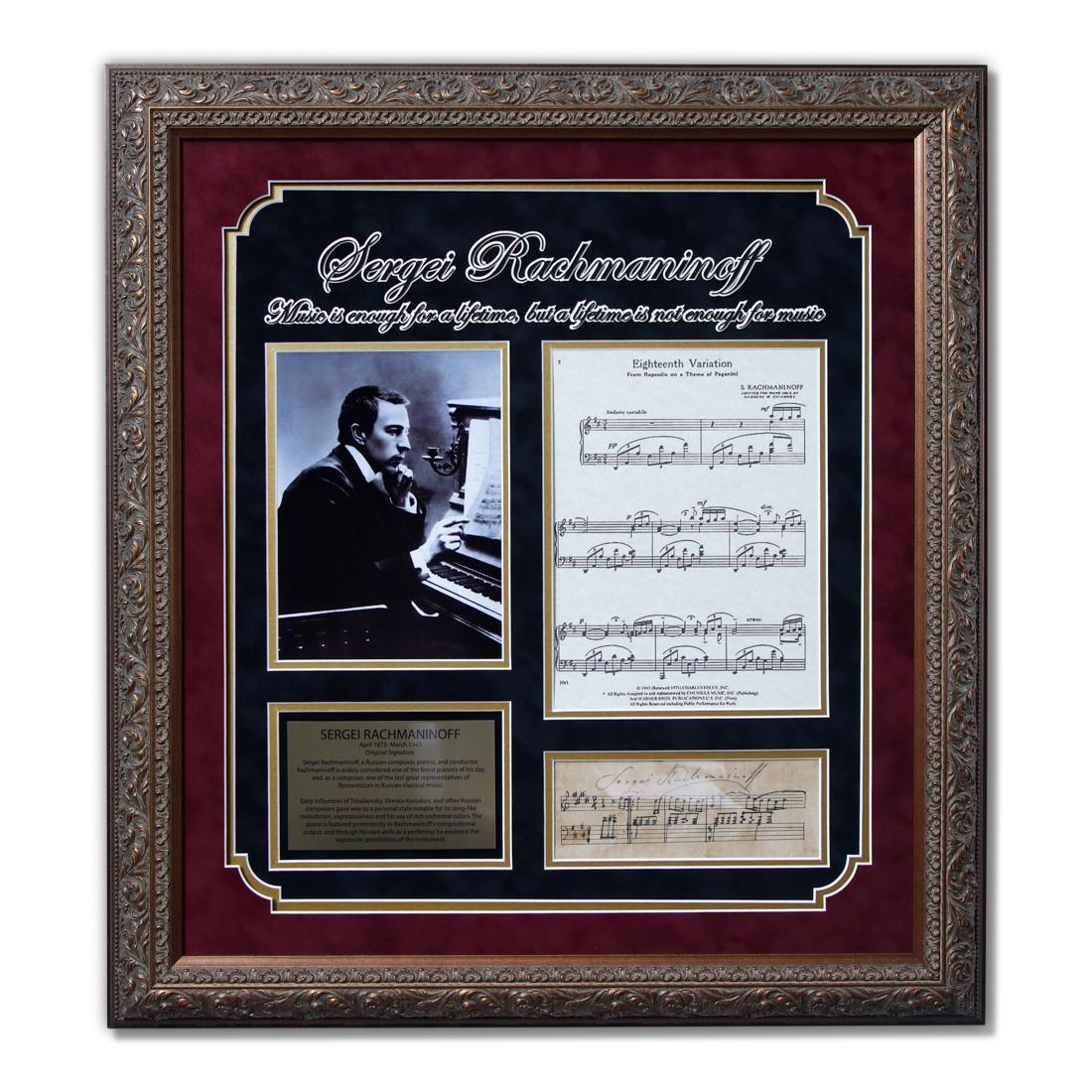 Sergei Rachmaninoff Signed Music Score (1 of 5)