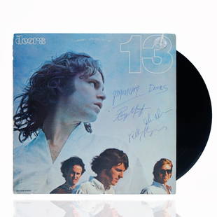 THE DOORS BAND SIGNED "13" ALBUM: The Doors Autographed "13" Album - Authentic Signatures From the Iconic Rock Band! Get ready to bid on an extraordinary piece of rock history - an authentic The Doors signed album for their "13" compi