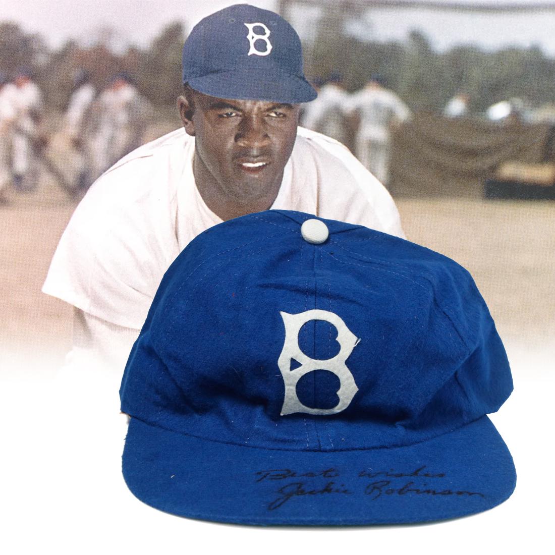 Jackie Robinson Signed Brooklyn Dodgers Signed Cap (1 of 7)