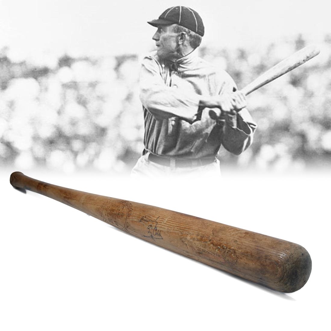 Ty Cobb Signed H&b King Of The Field Baseball Bat Auction