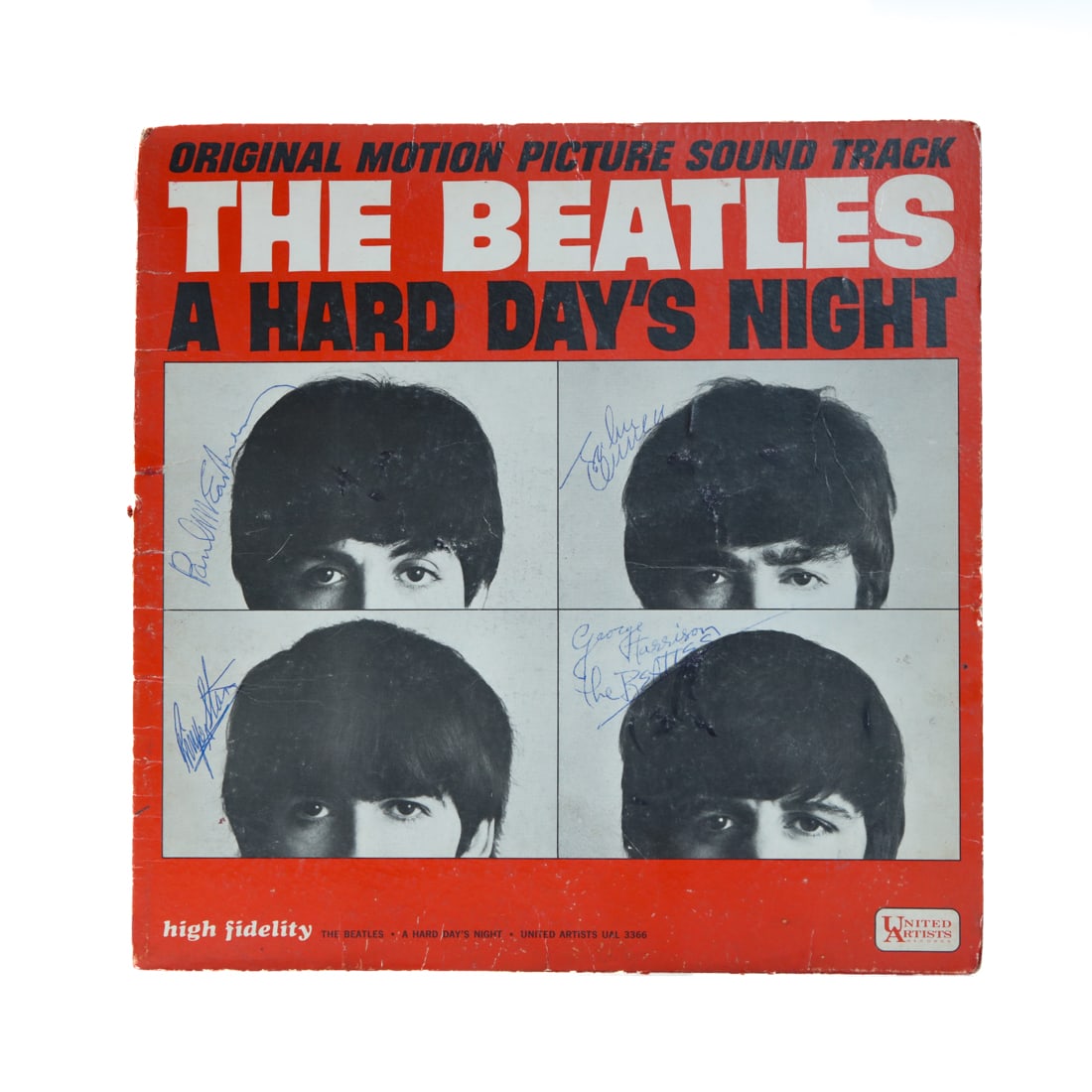 Beatles Signed "Hard Days Night" Album Cover (1 of 4)
