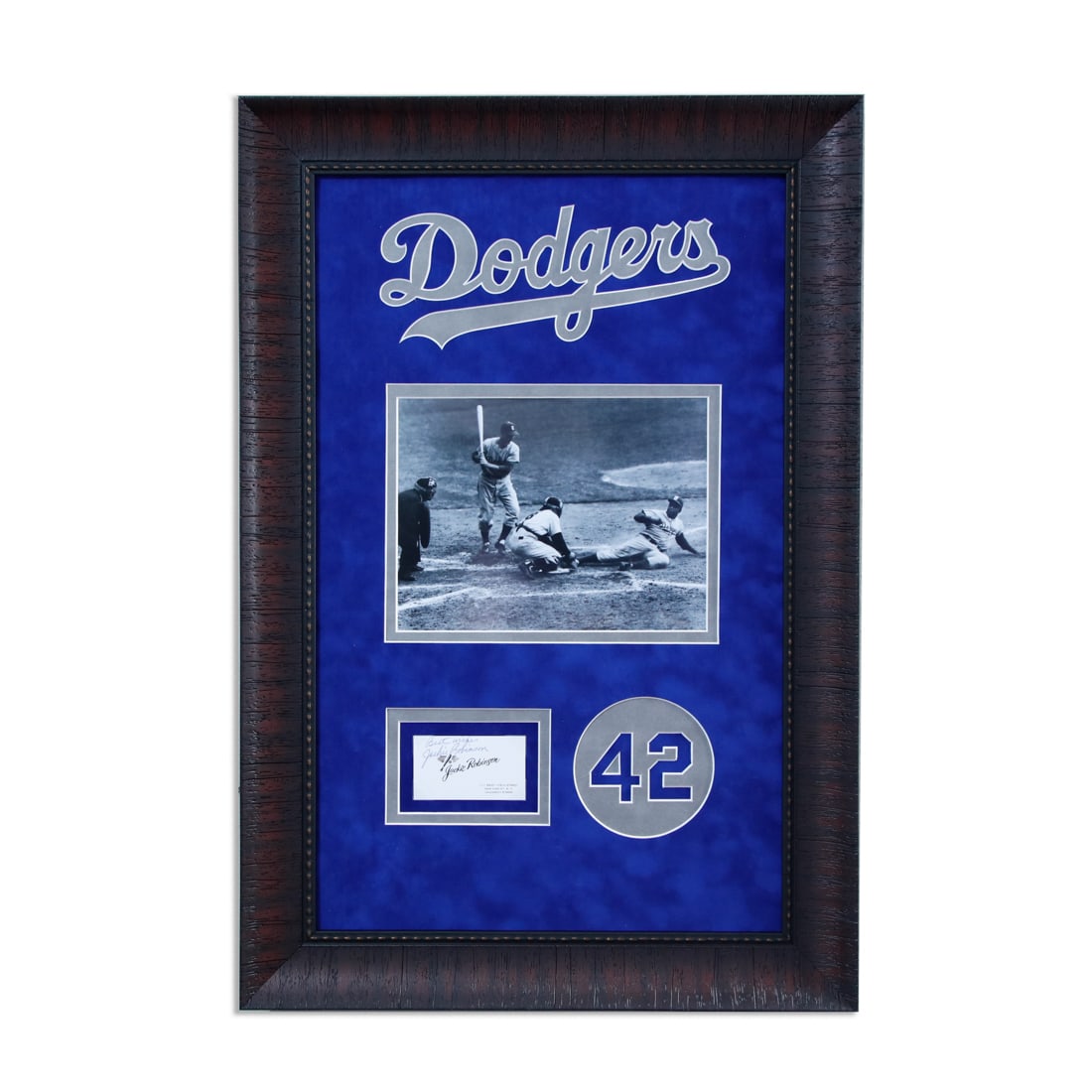 Jackie Robinson Signed & Inscribed Card (1 of 4)
