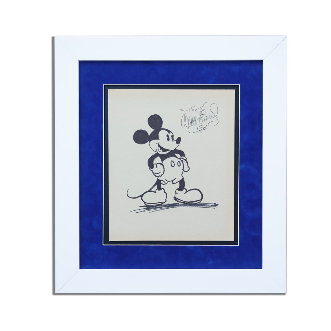 Walt Disney Signed Mickey Mouse Drawing (1 of 4)