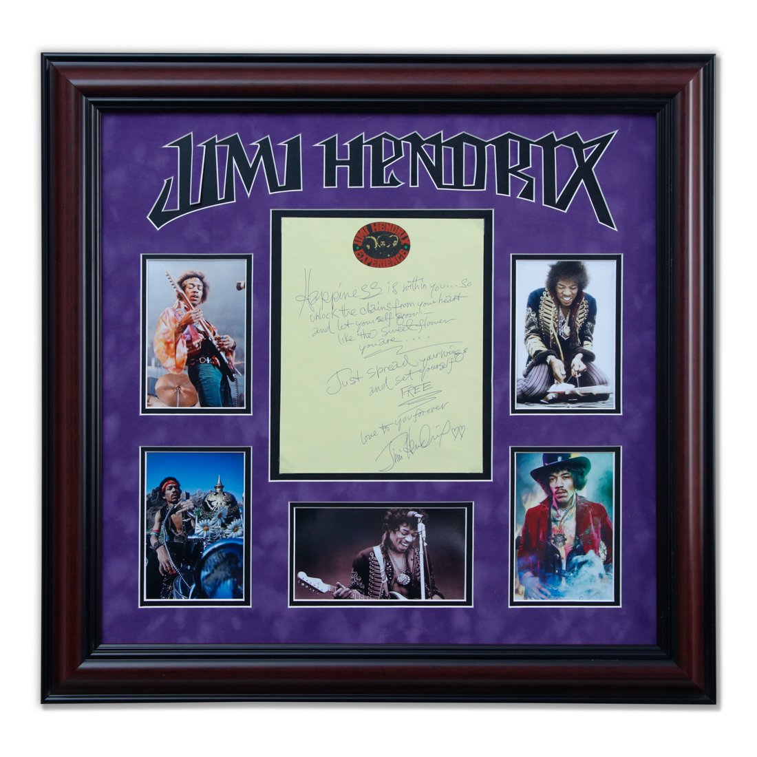 Jimi Hendrix Signed Handwritten Note on Letterhead (1 of 4)