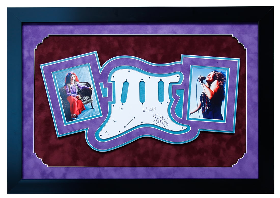 Janis Joplin Signed Guitar Pick Guard (1 of 5)