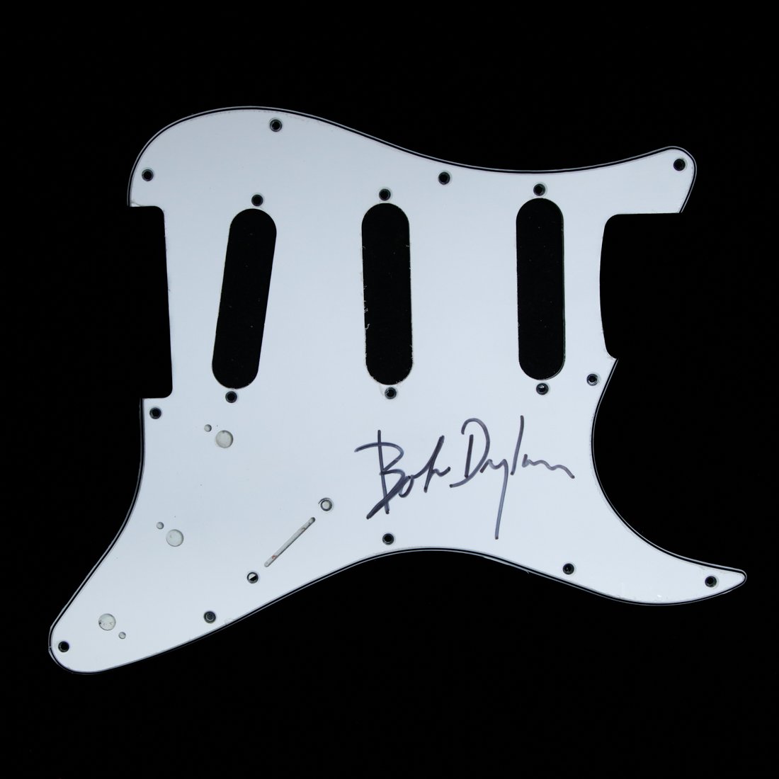 Bob Dylan Signed Custom Framed Pickguard (1 of 6)