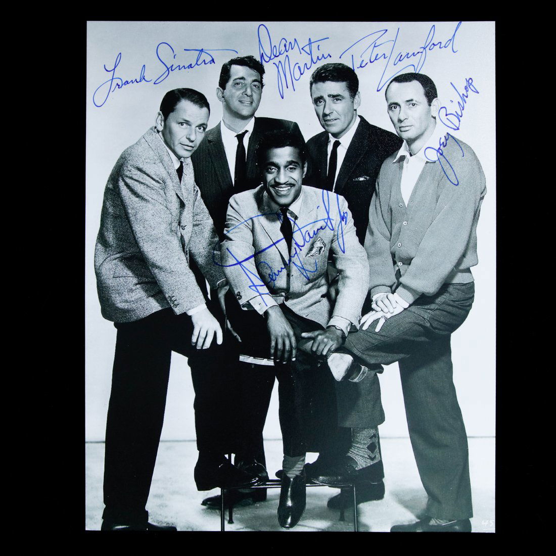 All 5 Members Of The Rat Pack Signed 8x10 Photo (1 of 5)