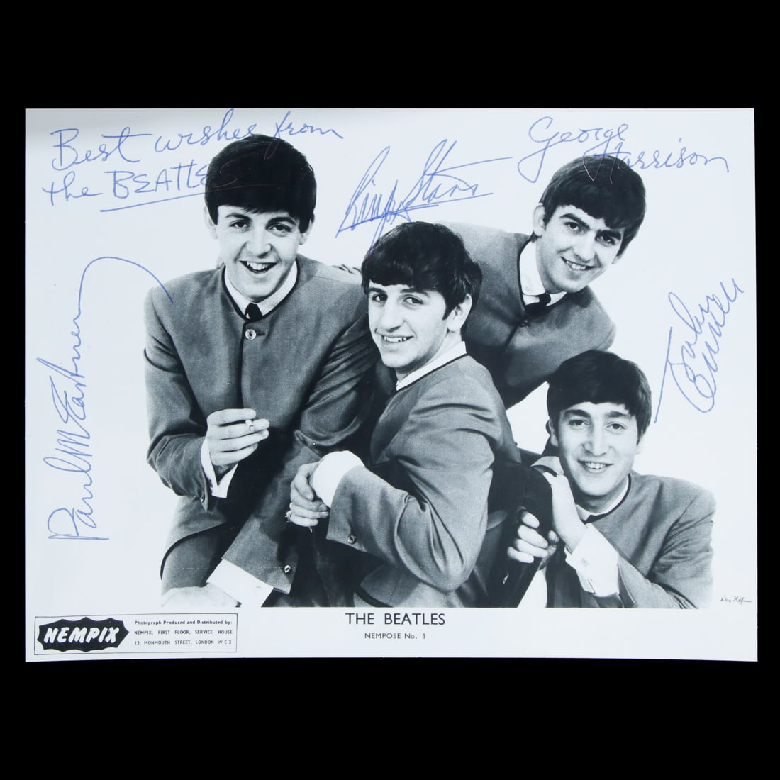BEATLES SIGNED NEMPOSE 1 NEMPIX PHOTOGRAPH (1 of 4)