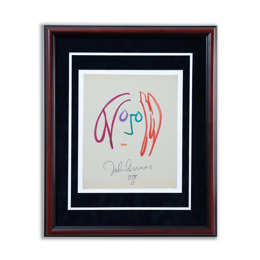 John Lennon Signed Self Image (1 of 4)