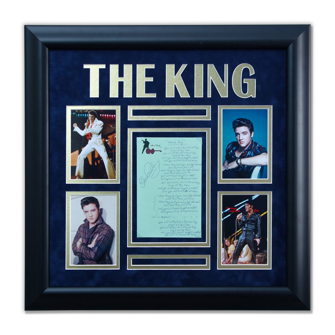 ELVIS PRESLEY SIGNED "HOUND DOG" LYRICS SHEET (1 of 4)