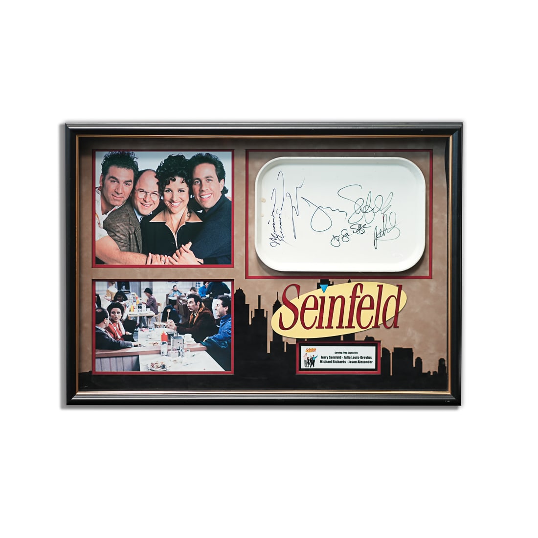 Seinfeld Cast Signed Serving Tray (1 of 5)