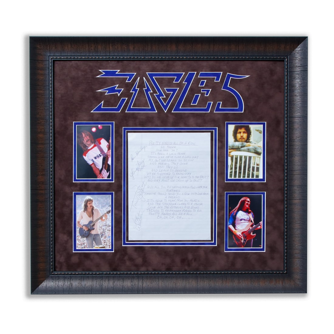 Eagles Band Signed "Pretty Maids All In A Row" (1 of 4)