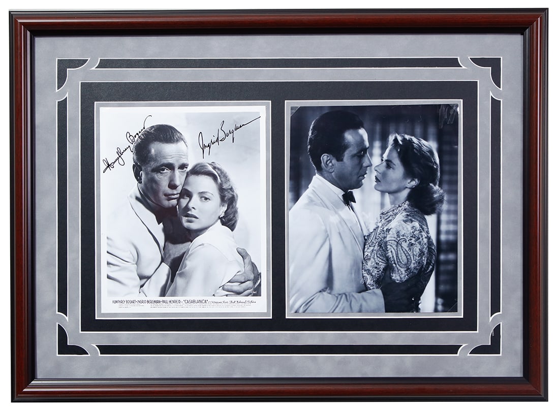 Humphrey Bogart&Ingrid Bergman Signed Studio Photo (1 of 4)