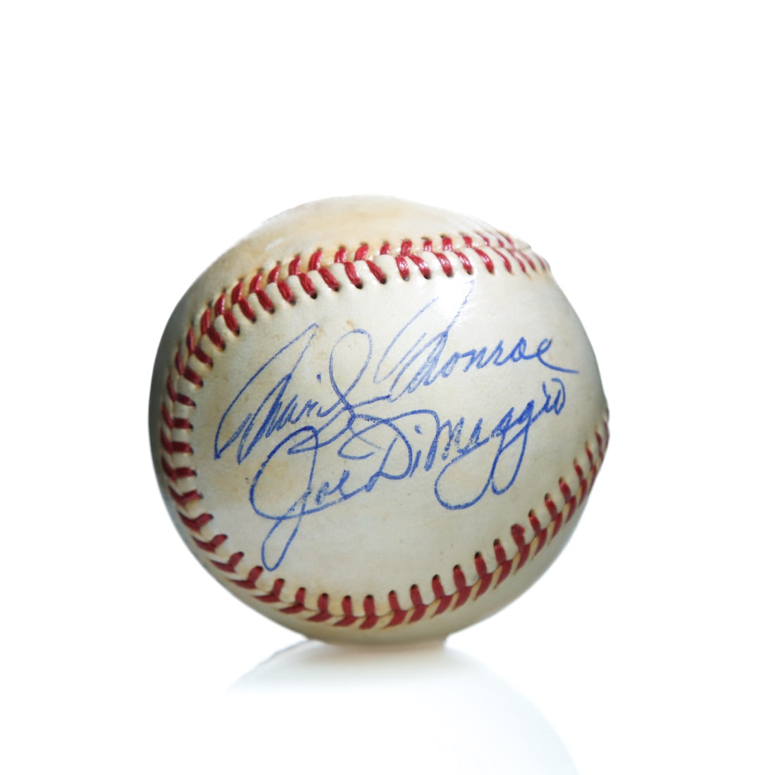 Marilyn Monroe and Joe DiMaggio Signed Baseball (1 of 4)