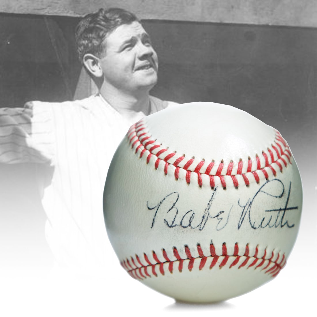 Babe Ruth Signed "Reach" Baseball (1 of 5)