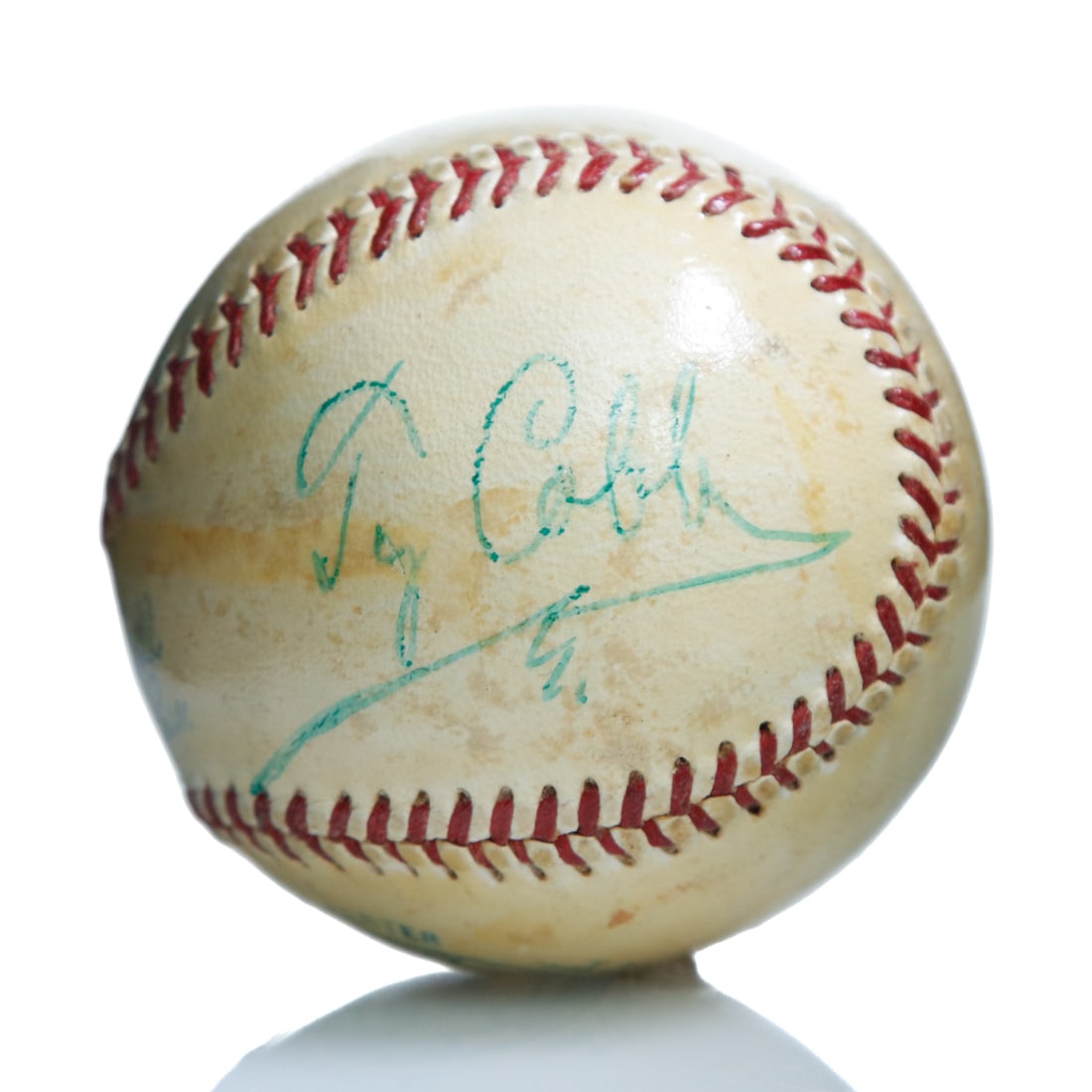 TY COBB SIGNED REACH BASEBALL (1 of 6)